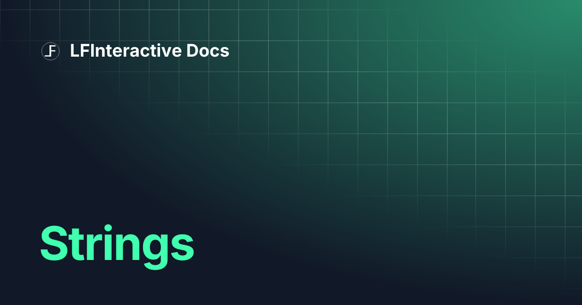 Strings Lfinteractive Docs